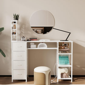 NinPeen manicure table charging station under the desk for devices.