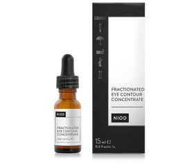 NIOD Fractionated Eye-Contour Concentrate bottle close-up for targeted eye-area care.