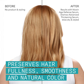Nioxin Age Defense Serum color-safe formula for treated hair