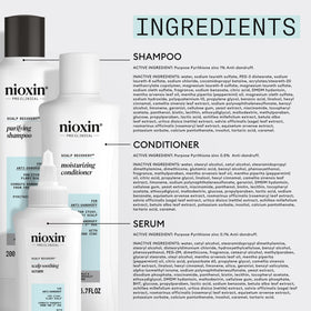 NIOXIN Application Routine Step shows how to use the three part system.