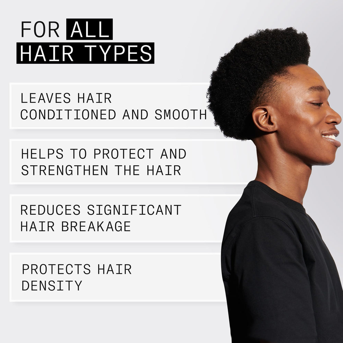 Nioxin Density Defend on straightened hair demonstrating reduced frizz