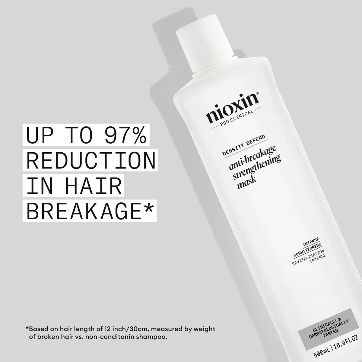 Nioxin Density Defend hair strands appear strengthened and smoother