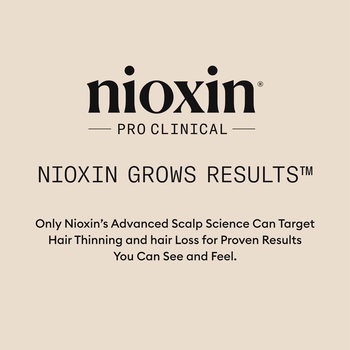 NIOXIN Purifying Exfoliator hand application illustrates calm, clean feel