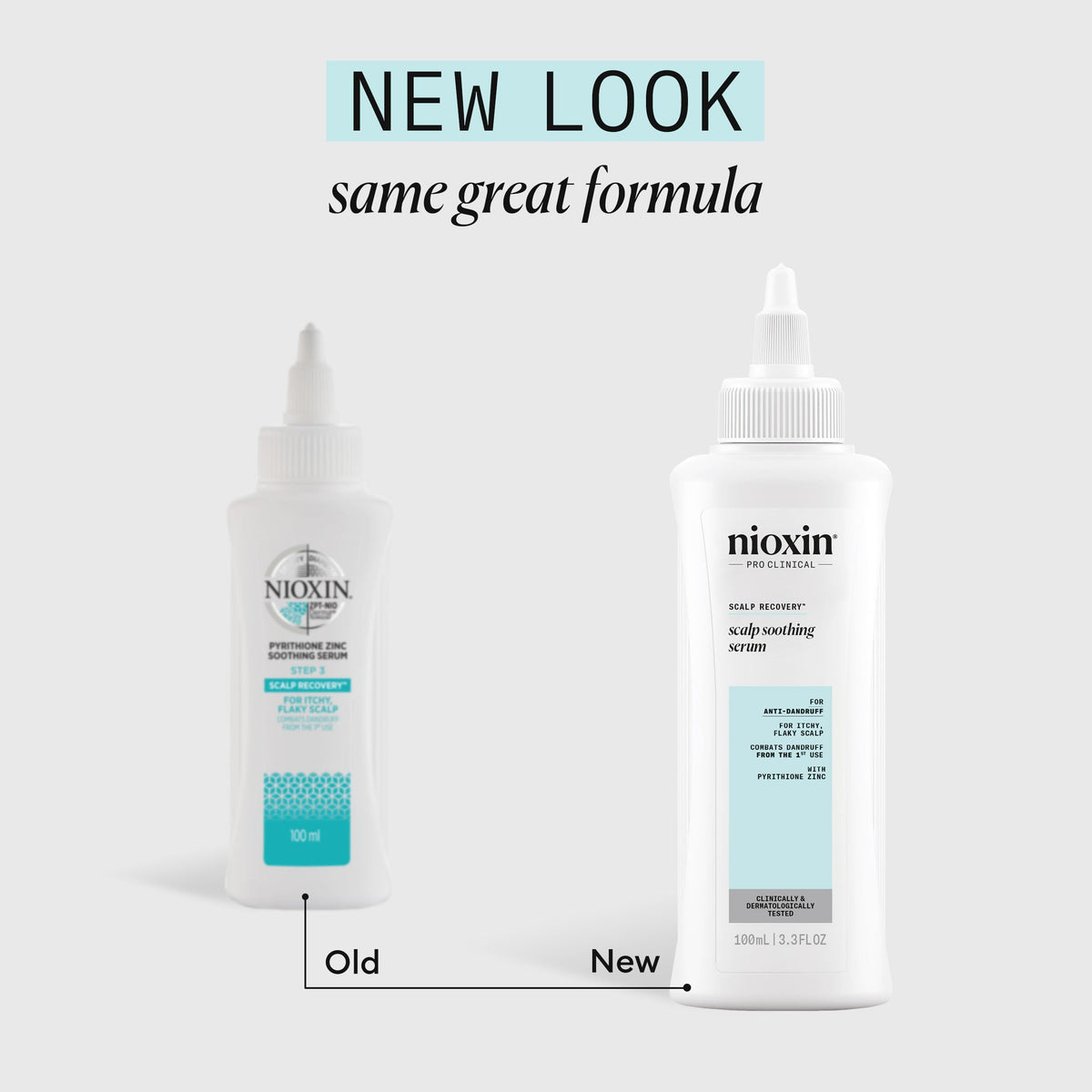 Nioxin Scalp Recovery Serum application on scalp delivers targeted relief from irritation.