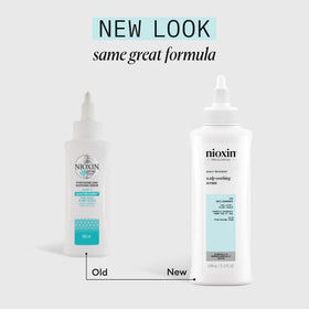 Nioxin Scalp Recovery Serum application on scalp delivers targeted relief from irritation.