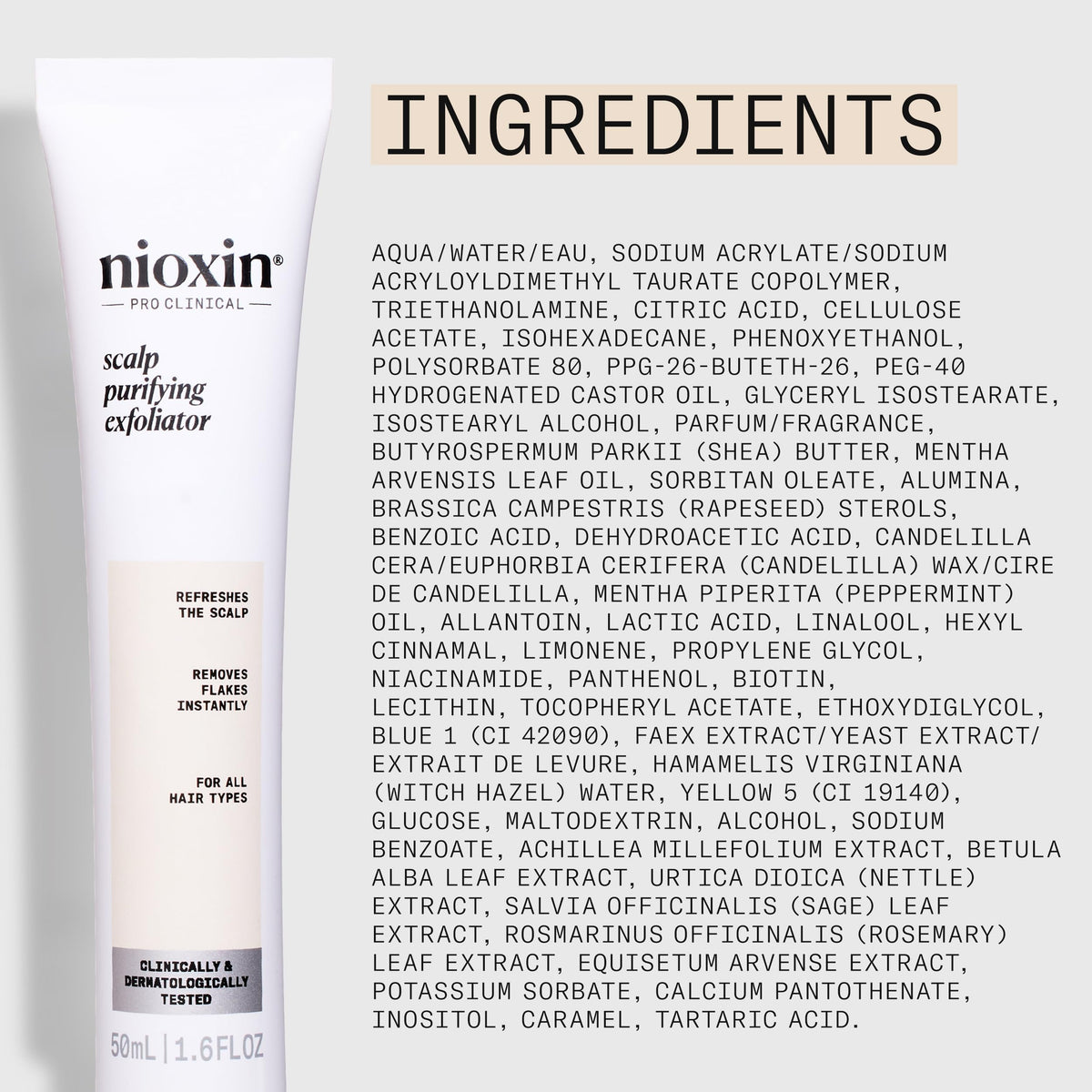 NIOXIN Scalp Recovery System steps graphic explains usage flow