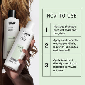 Nioxin Scalp Relief with Aloe Vera emphasizes soothing hydration for dry, itchy scalps.