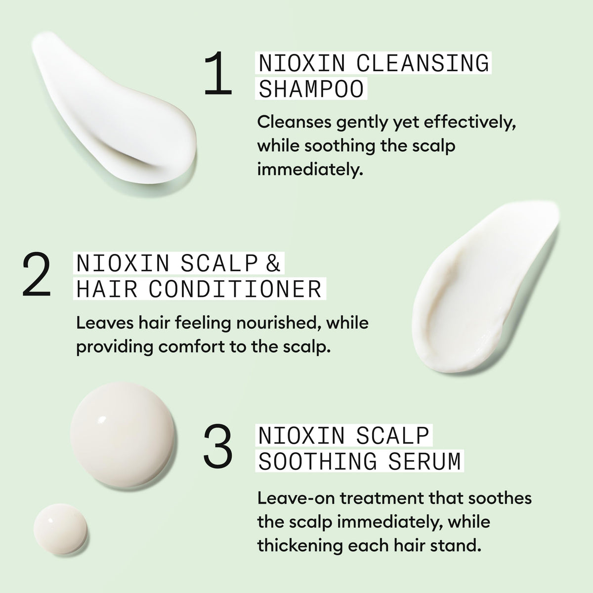 Nioxin Scalp Relief is designed for sensitive scalps seeking comfort and healthier-looking hair.