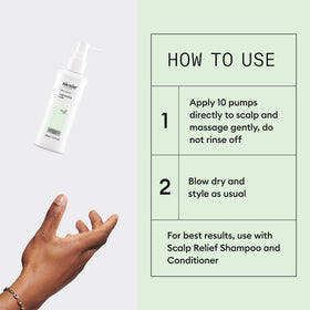 NIOXIN Scalp Relief Serum with Aloe Vera ingredient note against light background.