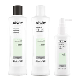 Nioxin Scalp Relief Shampoo soothing irritated scalp while cleansing away buildup.