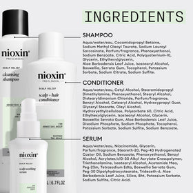 Nioxin Scalp Relief formula is sulfate-free for gentle cleansing.
