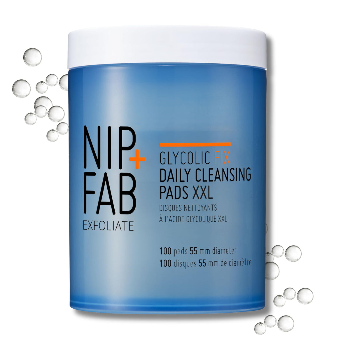 Nip+Fab Glycolic Fix XXL pack front view for daily cleansing and brightness