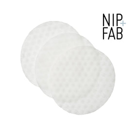 Close-up of Nip + Fab pad texture highlighting triple-acid formula for exfoliation