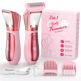 NIPOO bikini trimmer front view for precise on-the-go grooming.