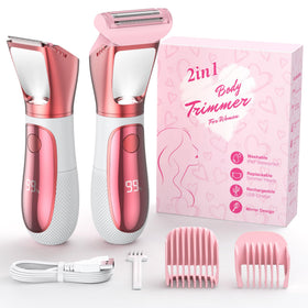 NIPOO bikini trimmer front view for precise grooming on legs and bikini line.