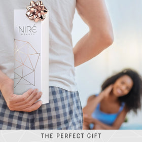 Nire Beauty premium gift box featuring vegan brushes.