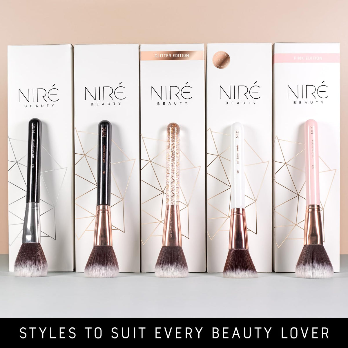 Nire Beauty ultra-soft bristles close-up for smooth, precise application.