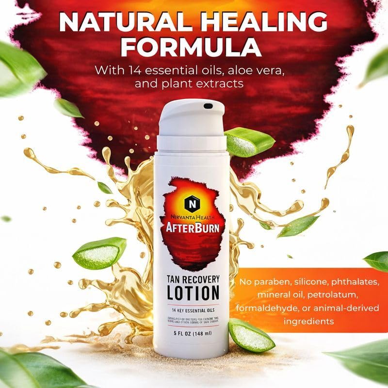 Nirvanta AfterBurn texture closeup highlights a lightweight, non-greasy feel.