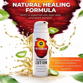 Nirvanta AfterBurn texture closeup highlights a lightweight, non-greasy feel.