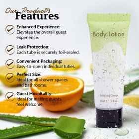 NISGUR foil-seal travel lotion protects against leaks during transit.