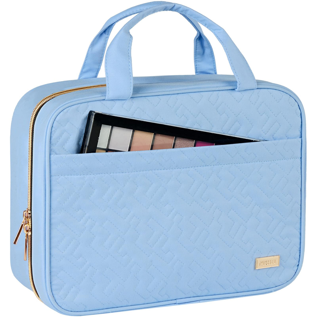 NISHEL Placid Blue travel bag looks gift-ready for travelers
