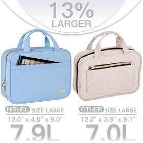 NISHEL transparent window pocket supports quick security screening
