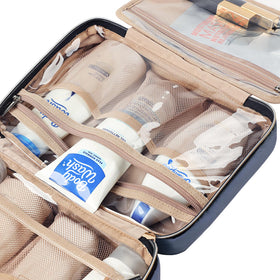 NISHEL elastic pockets secure travel essentials during an easy unpacking routine