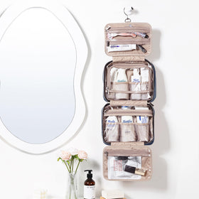 NISHEL travel toiletry bag open design shows compact layout for efficient packing
