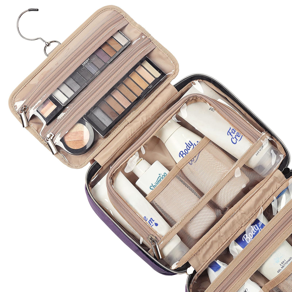 NISHEL bag elastic pockets secure small items and prevent spills