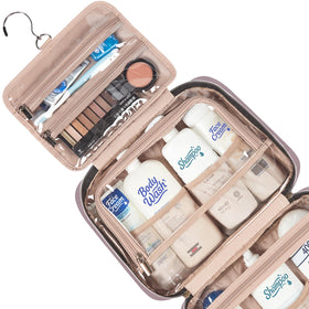 NISHEL Travel Toiletry Bag clear window speeds security checks