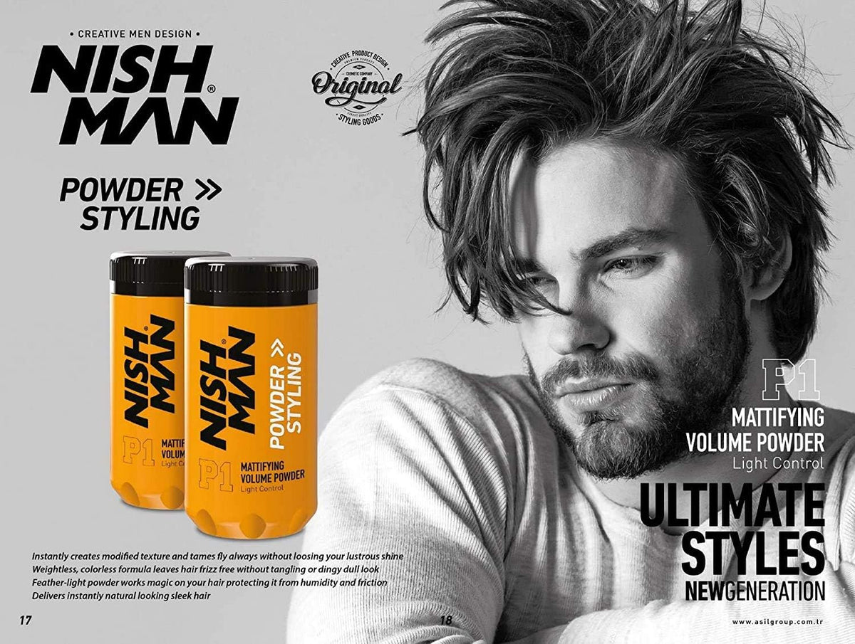Nishman Hair Powder Series provides matte finish with easy restyling