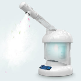 Nisperos at-home facial steam session promoting deep cleansing and relaxation