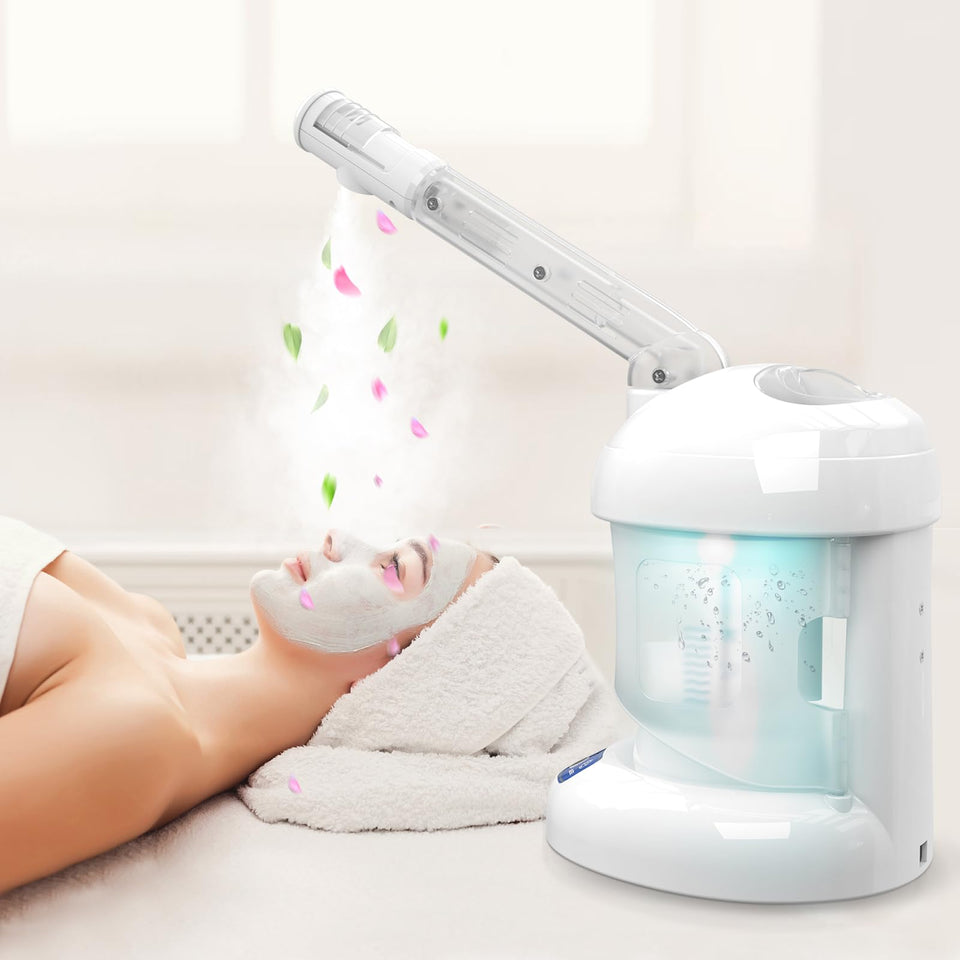 Nisperos Nano Ionic Facial Steamer front view for at-home spa