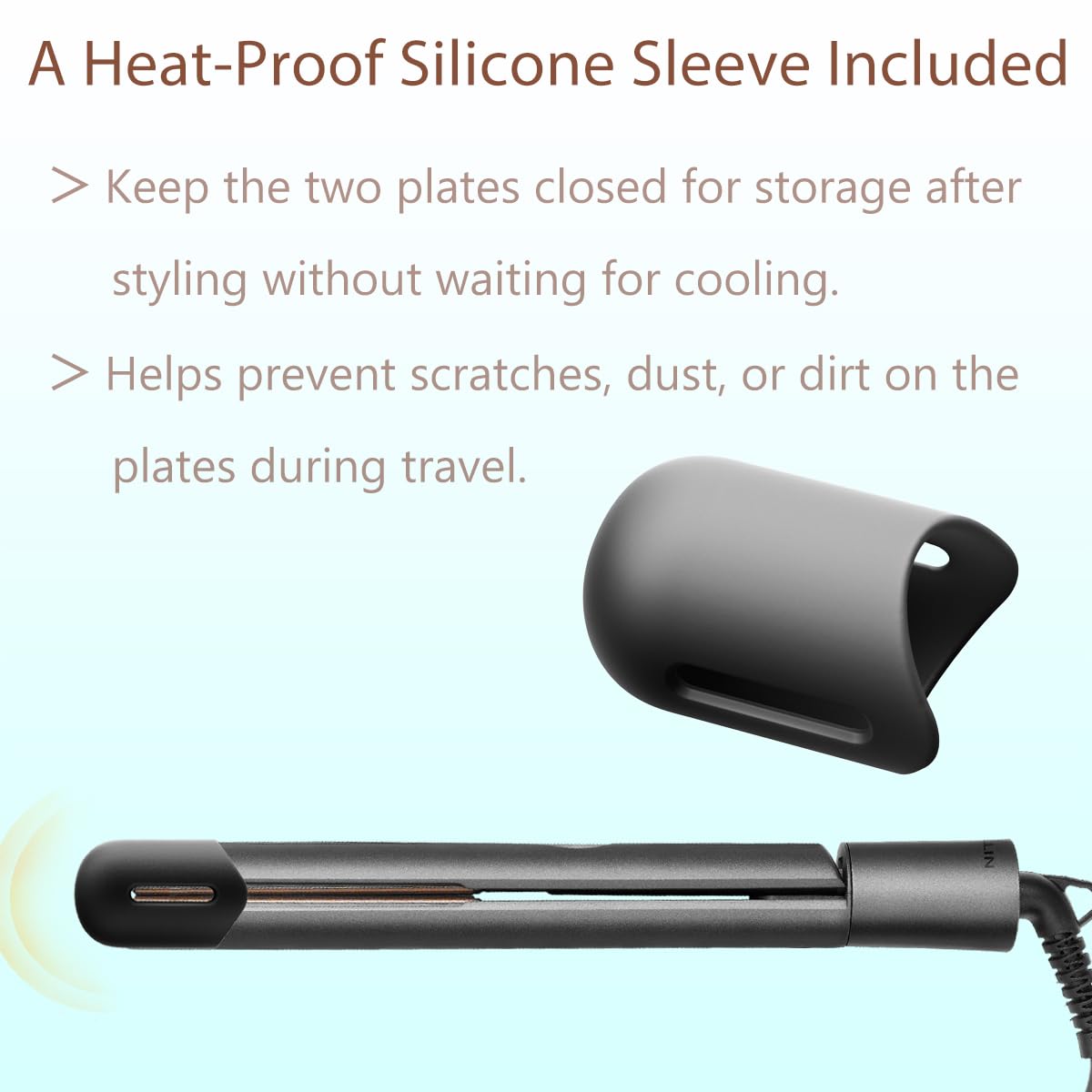 NITION dual voltage flat iron designed for worldwide use