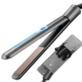 NITION ceramic tourmaline flat iron front view for smooth, frizz-controlled styling