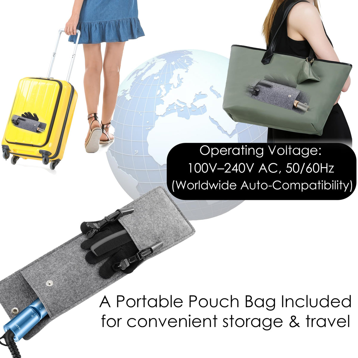 NITION 9-foot swivel cord helps flexibly maneuver during styling sessions