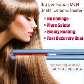 NITION Straightener twist-control and LCD display enabling precise temperature adjustments
