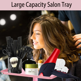 Niuadage pink salon cart supports diverse tools with corrosion-resistant metal.