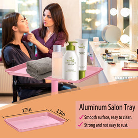 Niuadage hair stylist tray mobile for quick setup and easy cleaning.