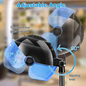 Niuadage hooded hair dryer ionic function helps keep hair soft and smooth.