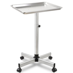 Niuadage Salon Tray on Wheels in angle view showing smooth mobility for busy studios.