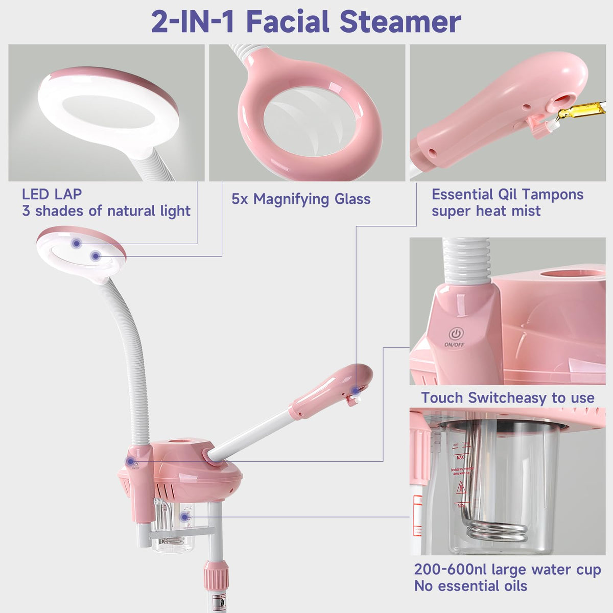 Niuadage timer-controlled steam session for precise routines