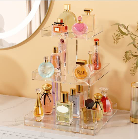 NIUBEE 3-Tier Perfume Organizer side view highlighting compact vertical design