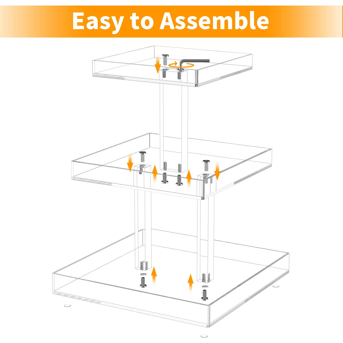 NIUBEE sturdy screws and double-lock system for secure mounting