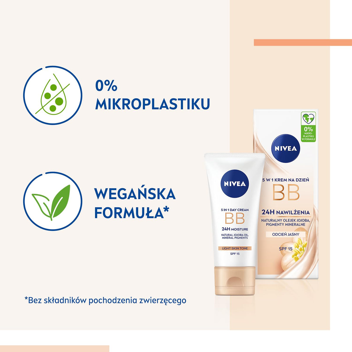 NIVEA BB Cream 5-in-1 light tint helps even complexion