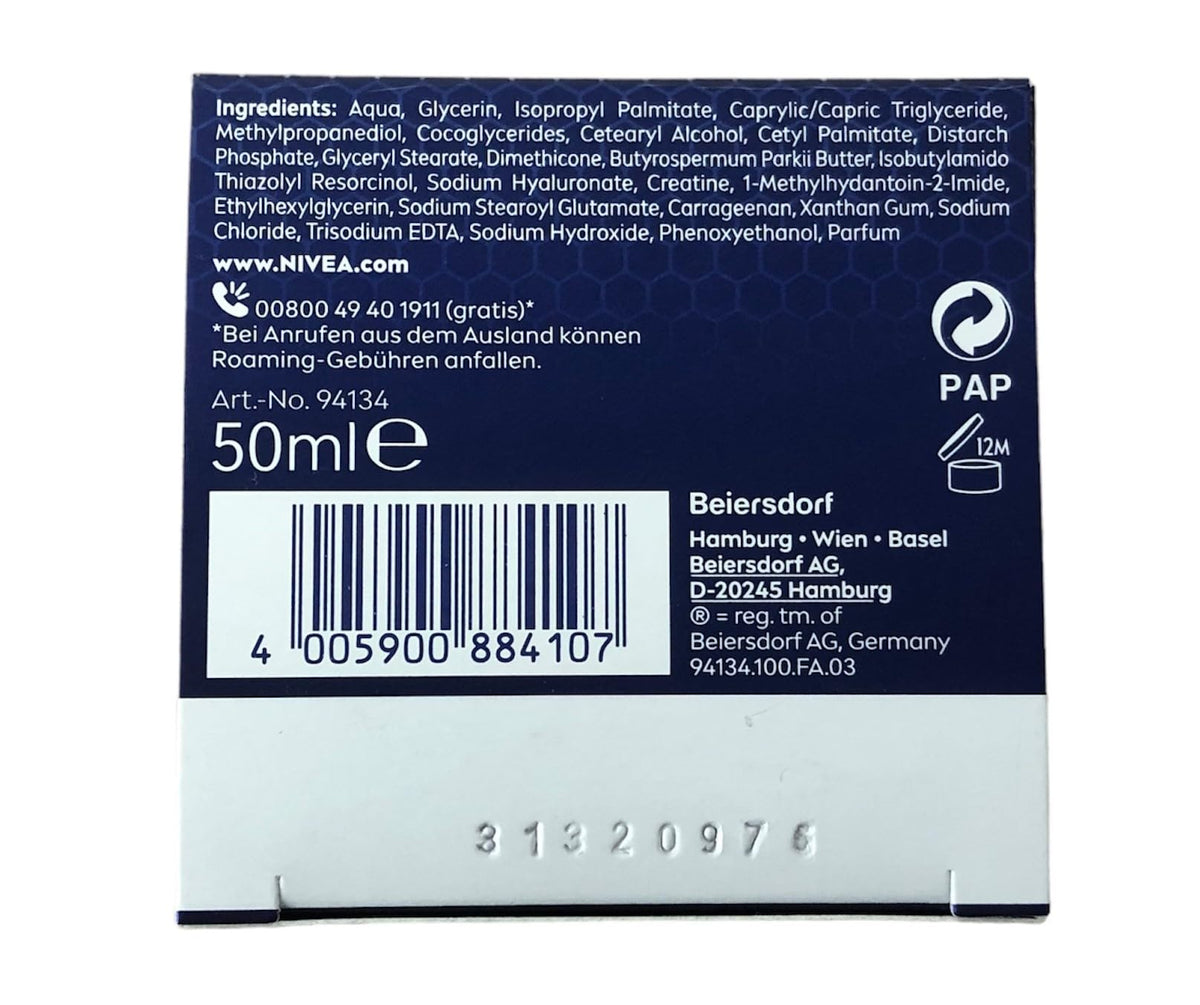 NIVEA Cellular Luminous630 Anti Dark-Spot Night packaging on display for easy nightly routine
