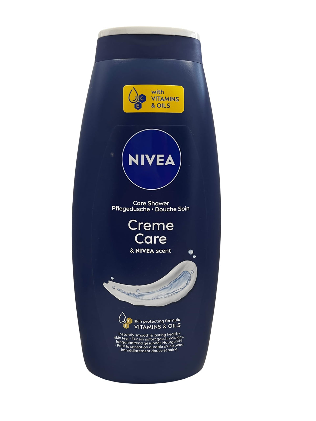 NIVEA Creme Care Shower Gel on shelf during morning routine