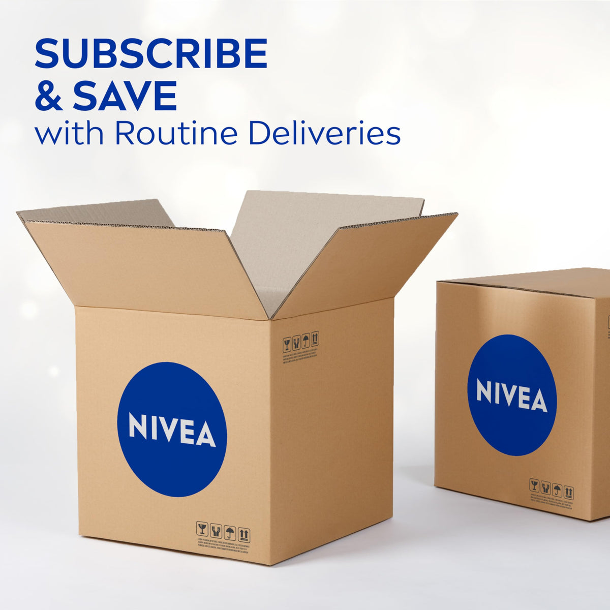 NIVEA dermatologically tested, dye-free and parabens-free label for gentle care