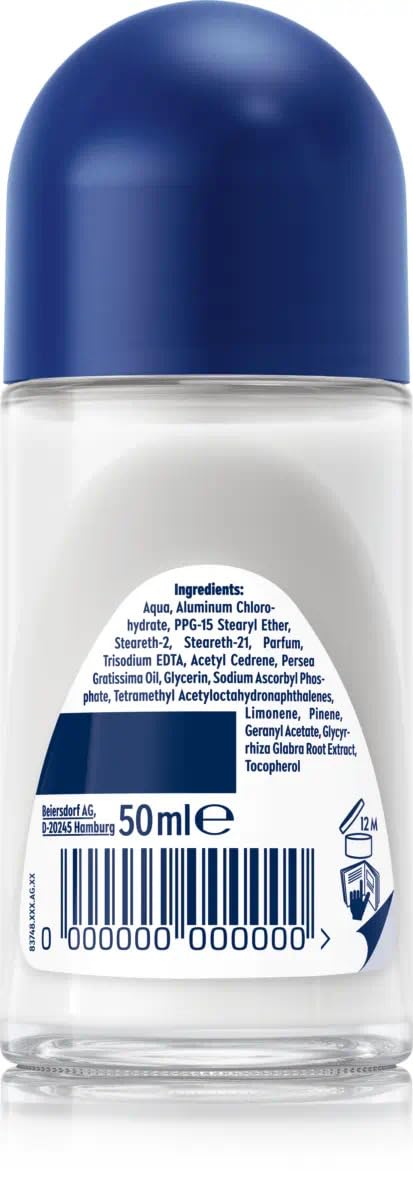 NIVEA Men Brightening Roll-On quick-dry formula reducing stickiness after application.