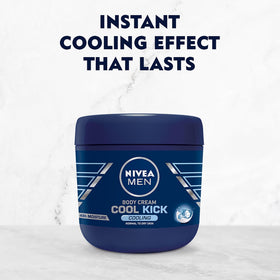 Applying NIVEA Men Cool Kick cream ensures even coverage for smooth skin